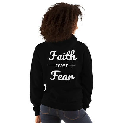 Faith Over Fear Christian Bible Verse Unisex Hoodie