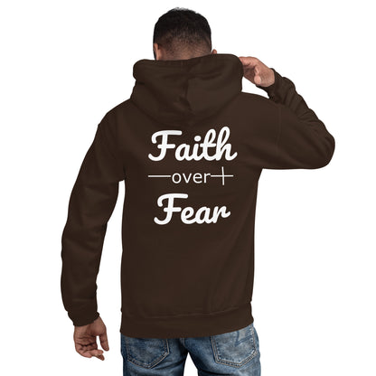Faith Over Fear Christian Bible Verse Unisex Hoodie