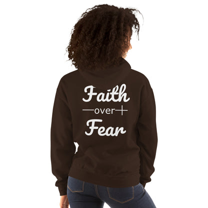 Faith Over Fear Christian Bible Verse Unisex Hoodie
