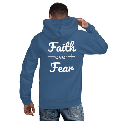 Faith Over Fear Christian Bible Verse Unisex Hoodie