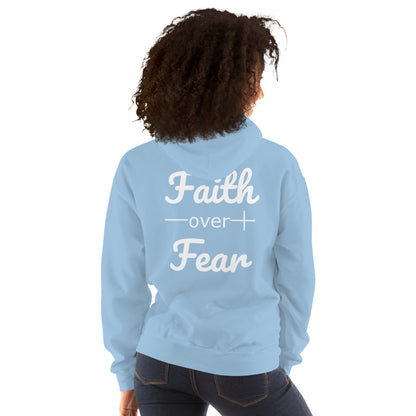 Faith Over Fear Christian Bible Verse Unisex Hoodie